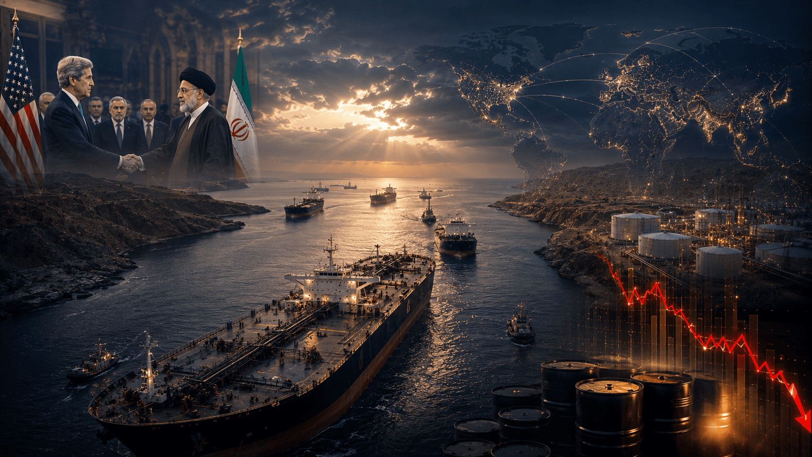Oil, diplomacy, and market decline